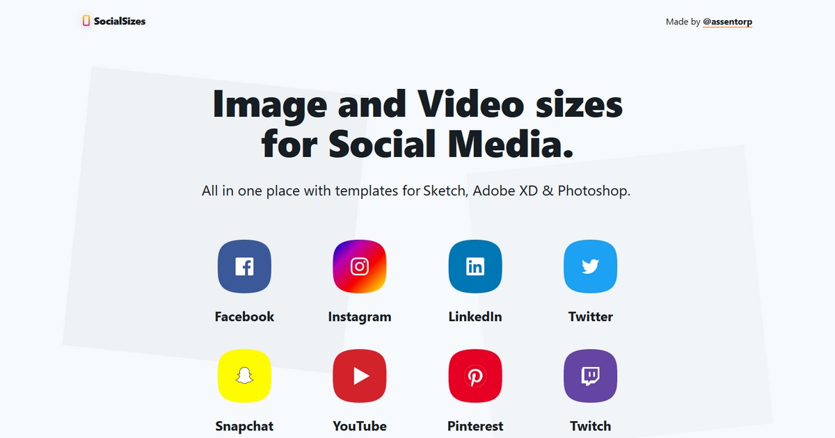 SocialSizes : Les dimensions des images et vidéos des réseaux sociaux